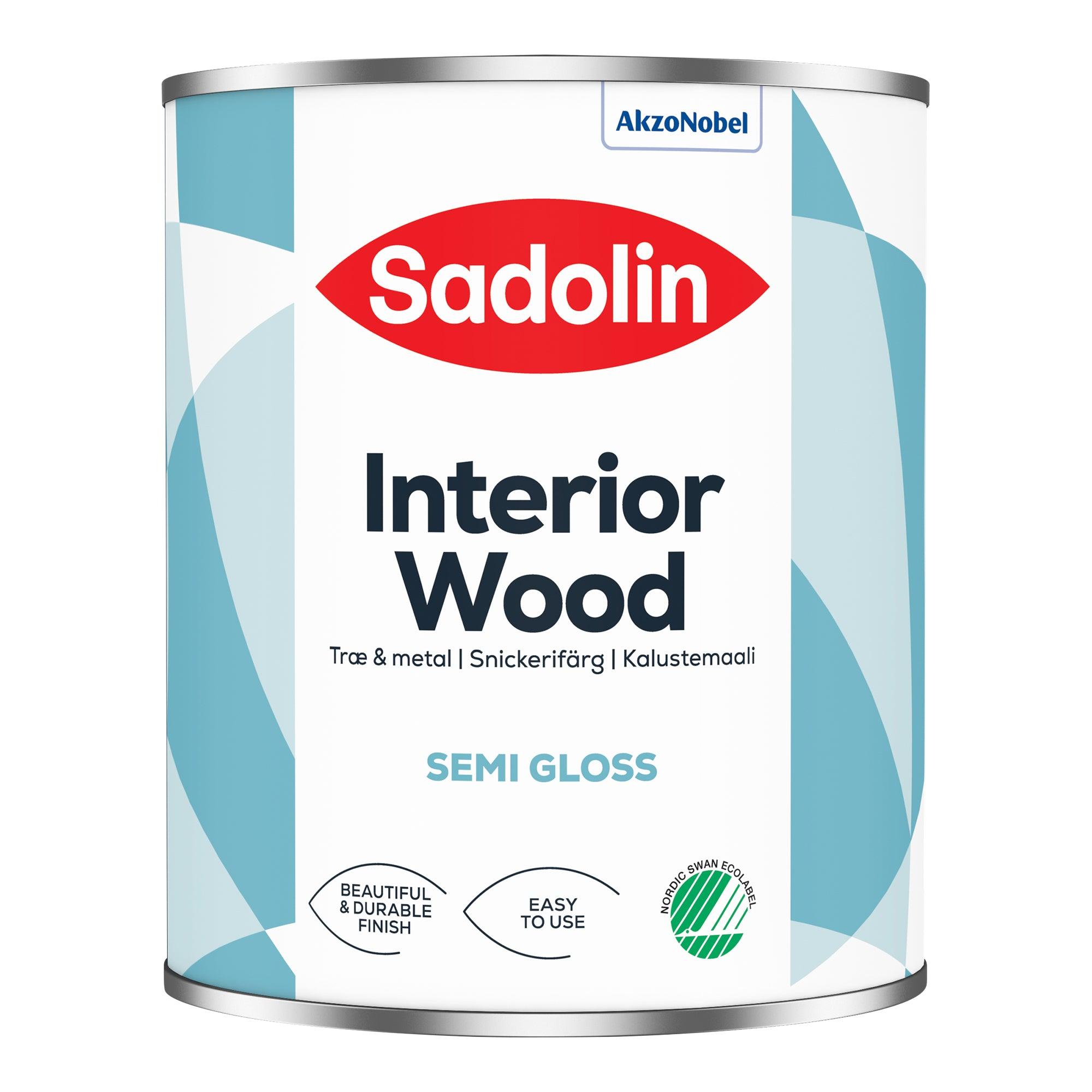 Spand med Sadolin Interiør Træ Halvblank 40