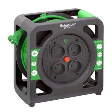 Kabeltromle med 15 meter H05VV-F 3G1,0-kabel til tørre rum