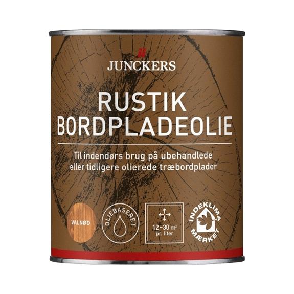 Dåse med Junckers Rustik Bordpladeolie valnød på 0,75 liter