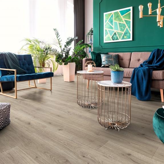Wallmann Advanced Plank laminatgulv i den lyse dekor Hvid Trend